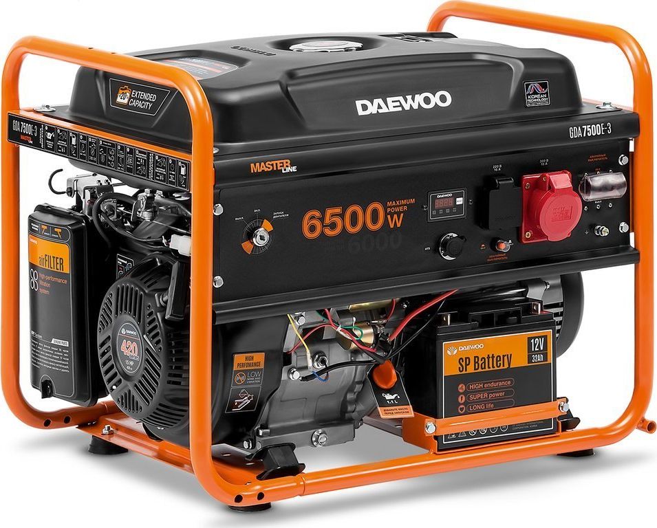 Agregat Daewoo GDA 7500E-3 6500 W 3-fazowy