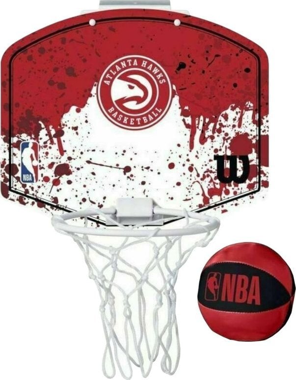 Wilson Wilson NBA Team Atlanta Hawks Mini Hoop WTBA1302ATL Czerwone One size