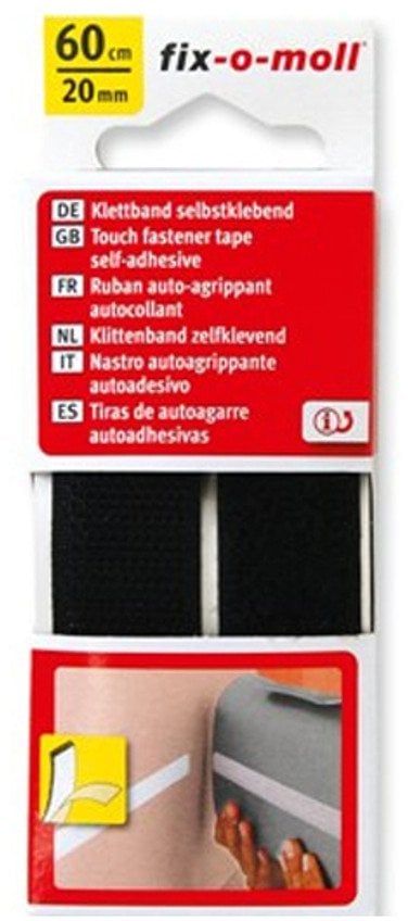 TAPE ADH VELCRO BLACK 3563406 60CMX20M