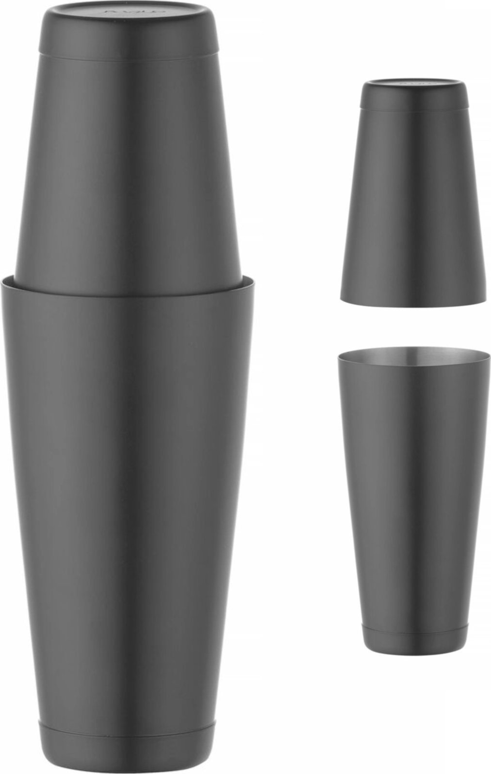 Bar Up Shaker bostoński 2 częściowy do drinków koktajli Tin on Tin 0.8 l - czarny Shaker bostoński 2 częściowy do drinków koktajli Tin on Tin 0.8 l -