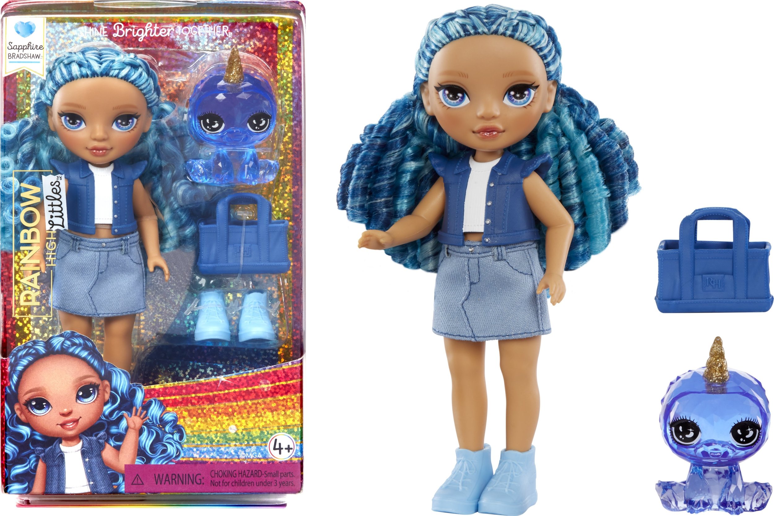 MGA Rainbow High Littles Dolls- Sapphire (Blue)