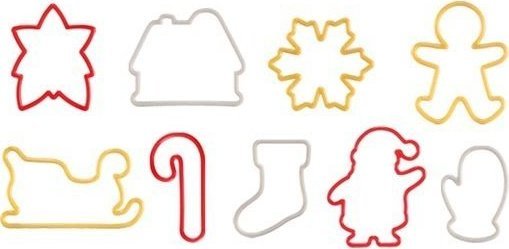 Tescoma Foremki Wykrawacze do Ciastek Świąteczne Bożonarodzeniowe 9szt. uniwersalny