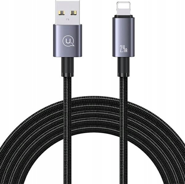 Kabel USB Usams USB-A - Lightning 2 m Czarny (USA1049)