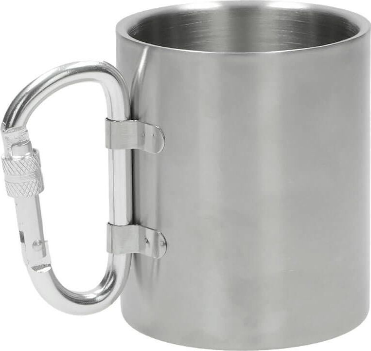 Fox Fox Outdoor Kubek Termiczny z Karabińczykiem 300 ml Srebrny uniwersalny