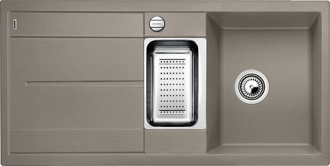 Zlewozmywak Blanco BLANCO METRA 6 S Silgranit PuraDur Tartufo odwracalny, korek auto., odsączarka stalowa