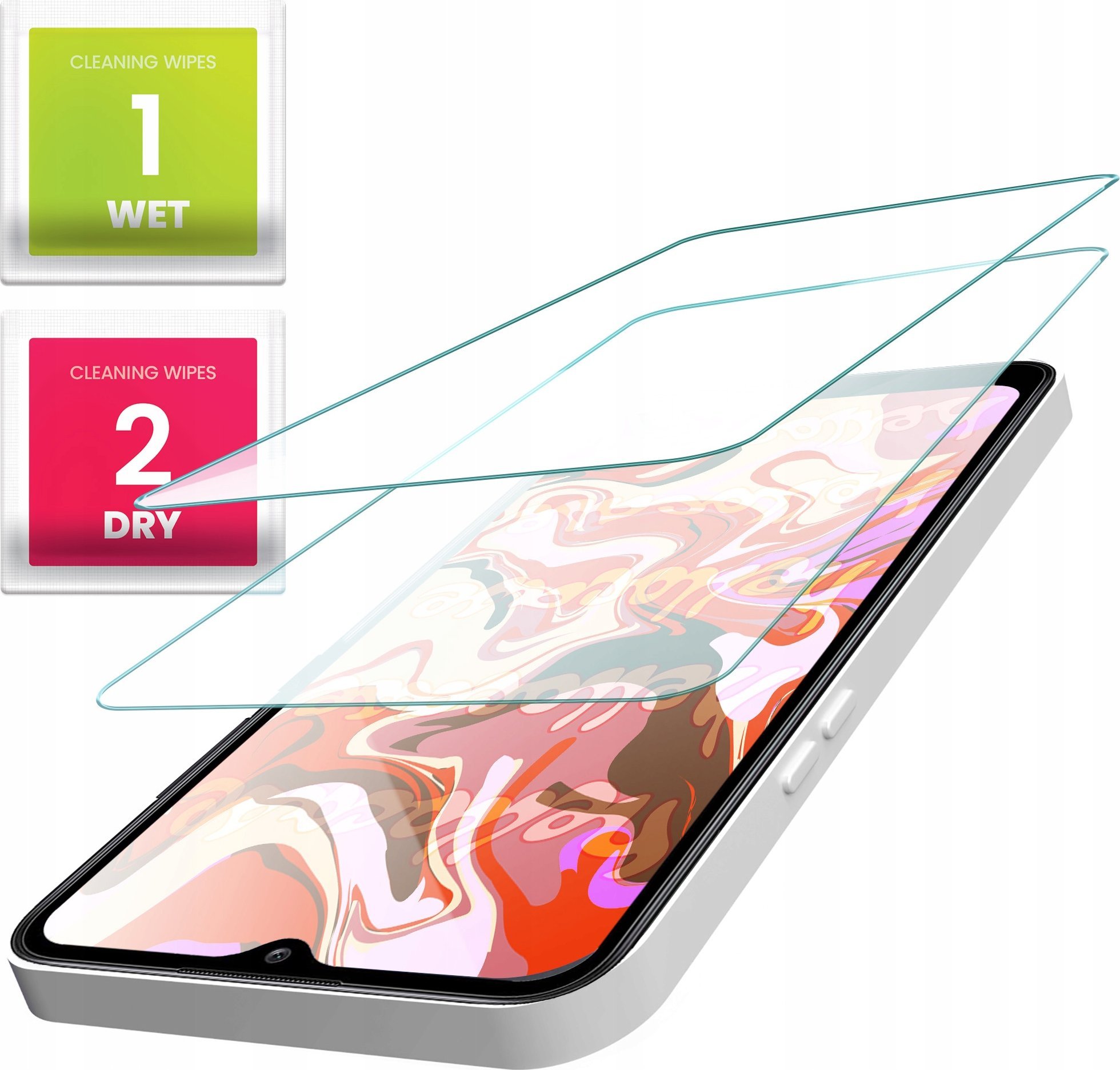 Hello Case 2-PAK Szkło Hartowane do Oppo A59 5G (szybka 9H, płaskie 2.5D, ochronne)