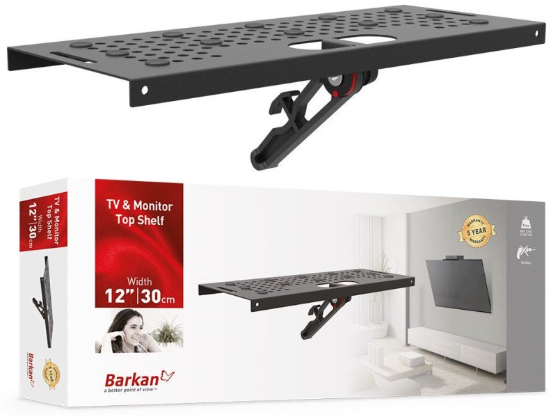 Barkan Nakładka Półka na Telewizor pod Dekoder Tuner Pilot Router 305x120mm