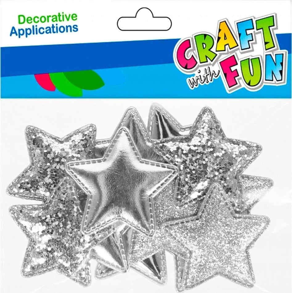 Craft with Fun OZDOBA BN NAKLEJKI GWIAZDKA SR 16SZT CF 12/288