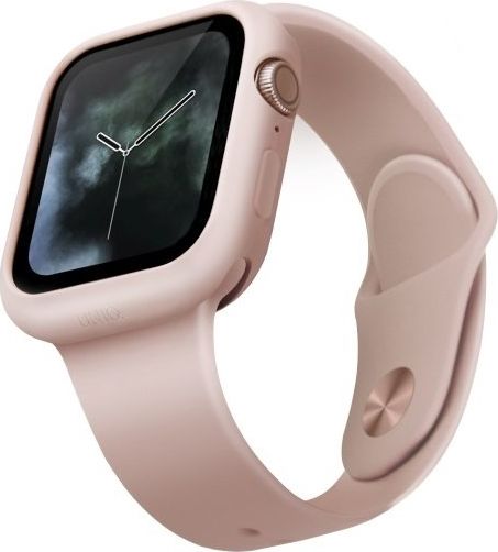 Uniq UNIQ etui Lino Apple Watch Series 5/4 44MM różowy/blush pink