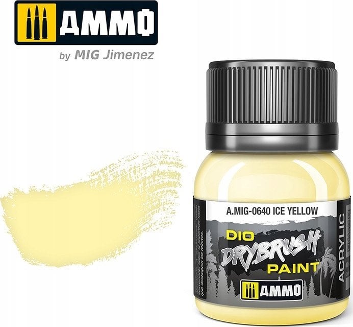 Vallejo Ammo: DIO Drybrush - Ice Yellow