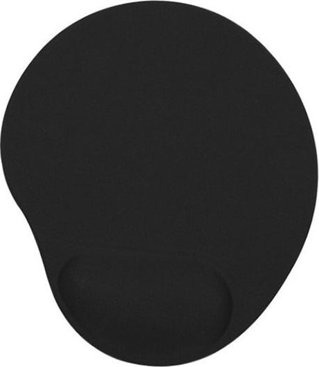Podkładka Powerton Podkładka pod mysz, ergonomiczna żelowa, czarna, Powerton