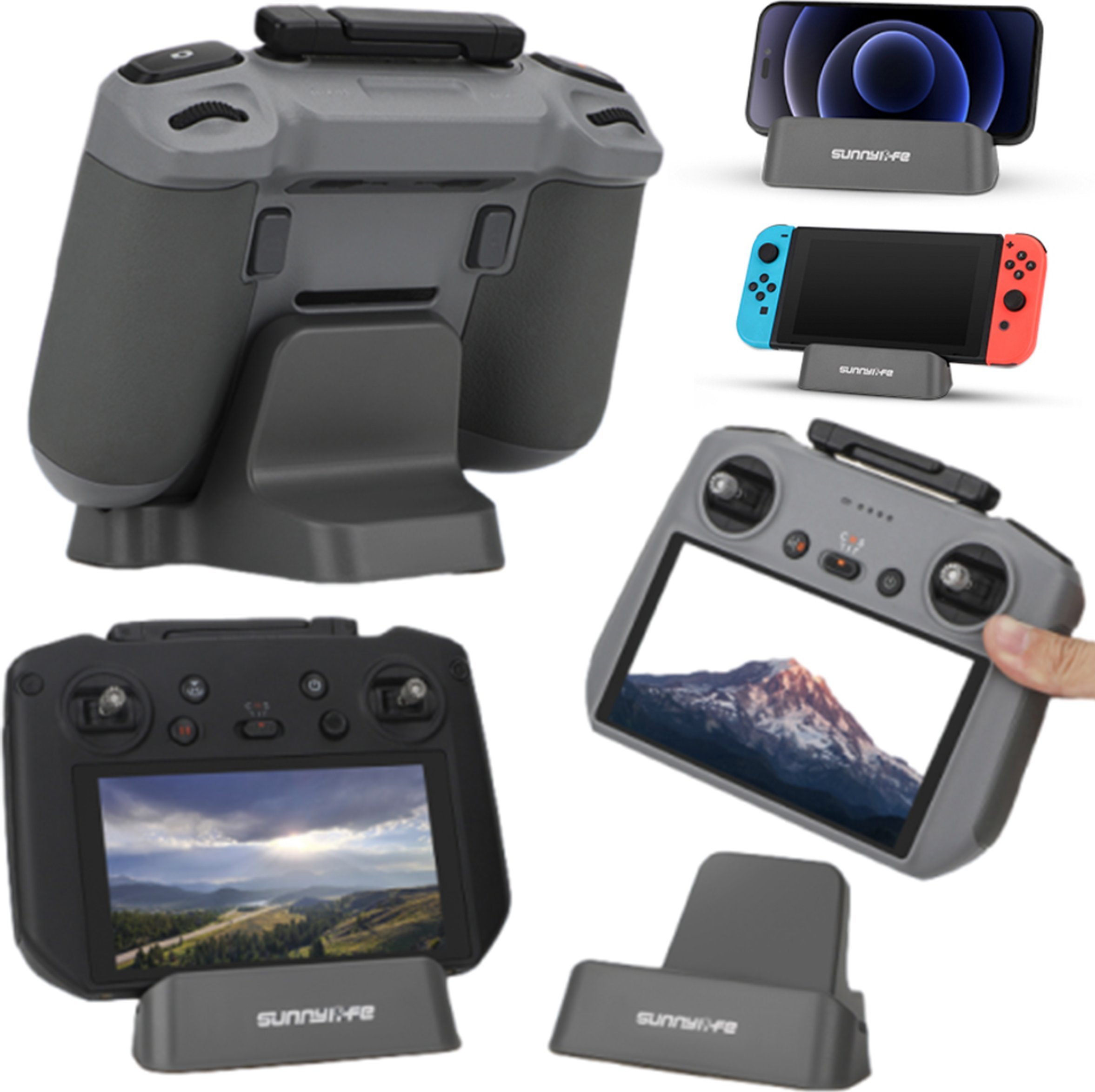 SunnyLife PODSTAWKA NA BIURKO UCHWYT STOJAK NA DJI RC 2/1 RC-N2/1 RC PRO OD DJI MINI 3 / 4 PRO / TELEFON / NINTENDO / TABLET