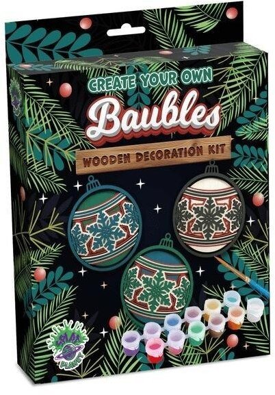 Zestaw do tworzenia obrazów z drewna - Bombki