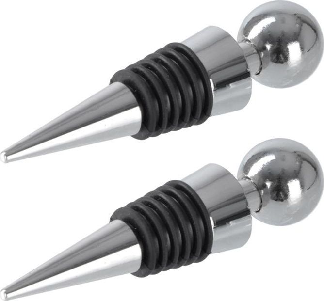 Excellent Houseware Zatyczka / korek do wina butelek nierdzewny 2 szt.