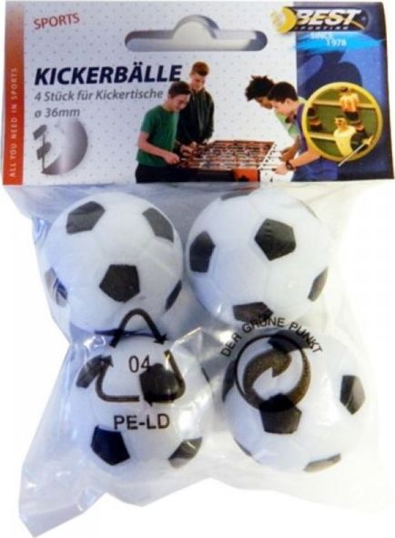 Best Sporting Zestaw Piłeczek Do Piłkarzyków śr. 36mm 4szt.