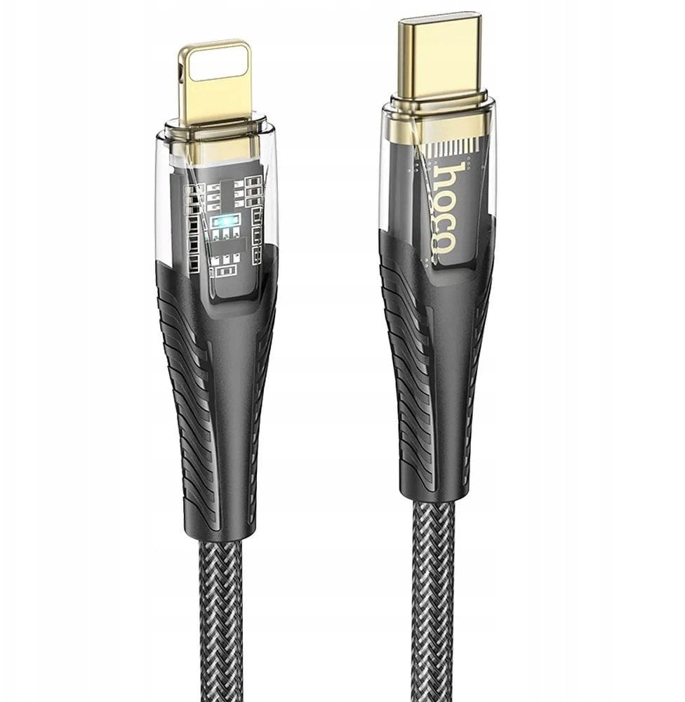 Kabel USB Hoco USB-C - Lightning 1.2 m Czarny