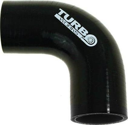 TurboWorks Kolanko 90st TurboWorks Black 102mm