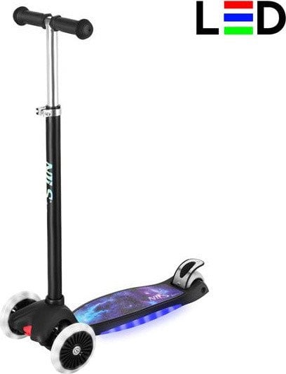 Hulajnoga dziecięca podświetlana led Nils Fun HLB1310 czarna