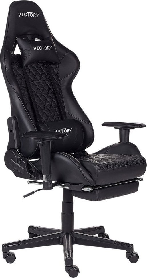 Krzesło biurowe Beliani Krzesło biurowe regulowane czarne VICTORY