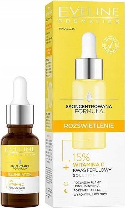 Eveline Eveline Skoncentrowana Formuła Serum do twarzy "Rozświetlenie" na dzień i noc 18ml