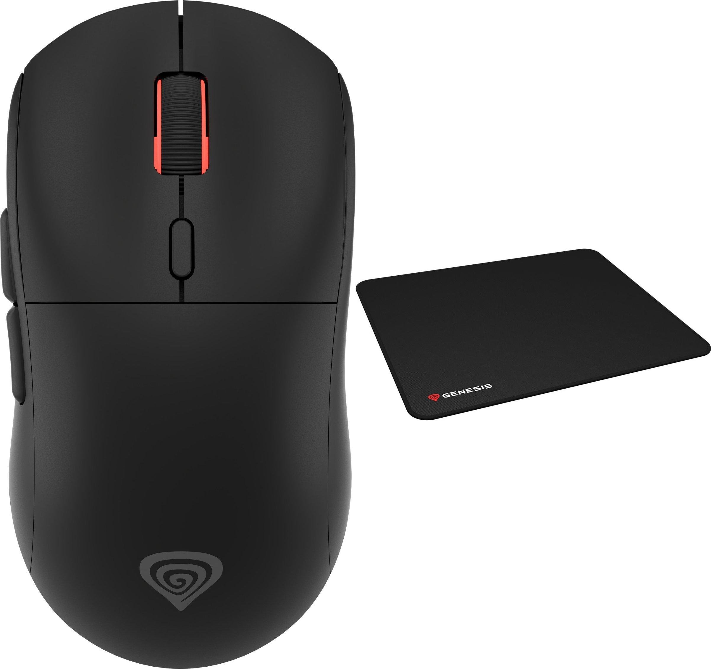 Mysz Genesis ZIRCON XIII Custom Wireless (NMG-2089) + Podkładka Carbon 500 M LOGO