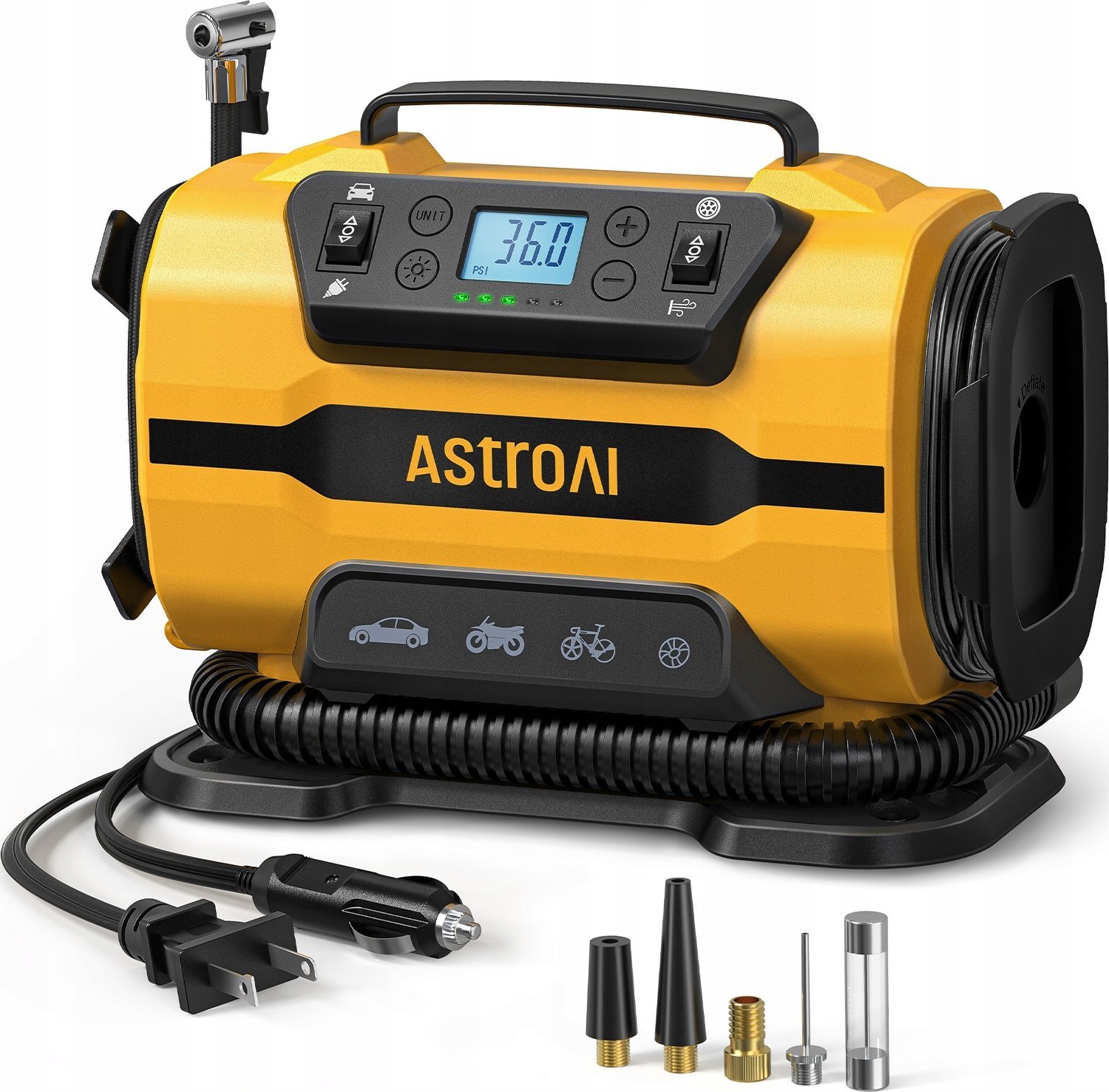 Przenośny kompresor do Kół AstroAI ATJ-8366 150 PSI 12V DC/110V AC