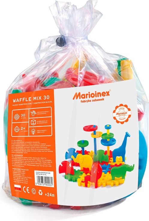 Marioinex Klocki Konstrukcyjne Waffle 30 mix