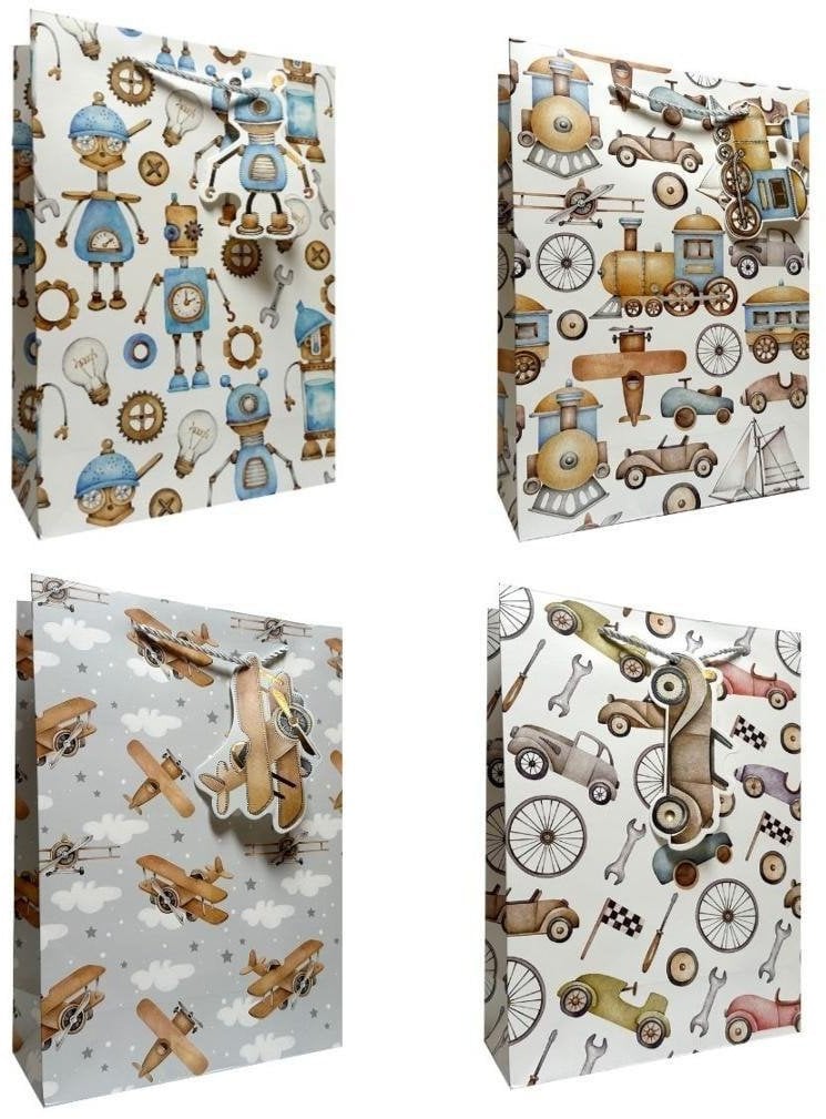 Torebka prezentowa dziecięca L Retro mix