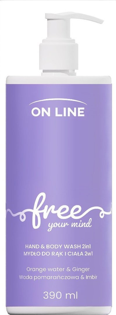 On Line Emocje Mydło do rąk i ciała 2w1 free 390ml
