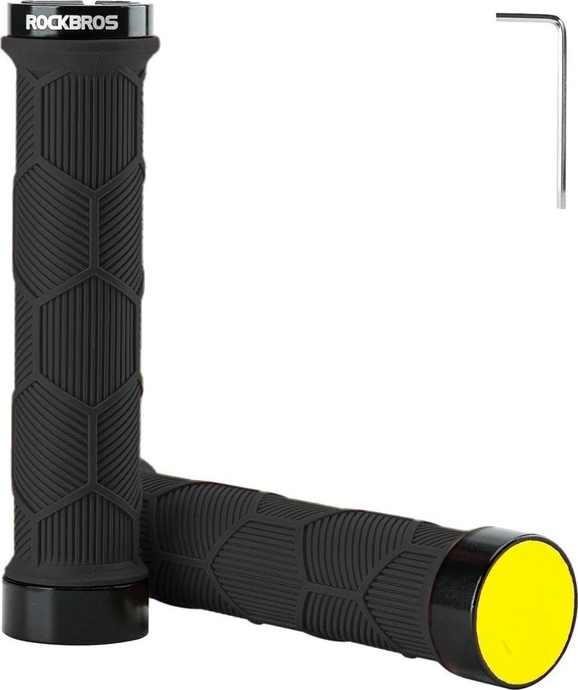 RockBros Gripy rowerowe Rockbros 40720007001 z odblaskiem - czarne