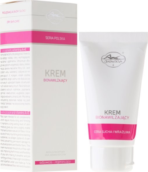 Jadwiga Krem bionawilżający z kolagenem, witaminą A+E 50ml