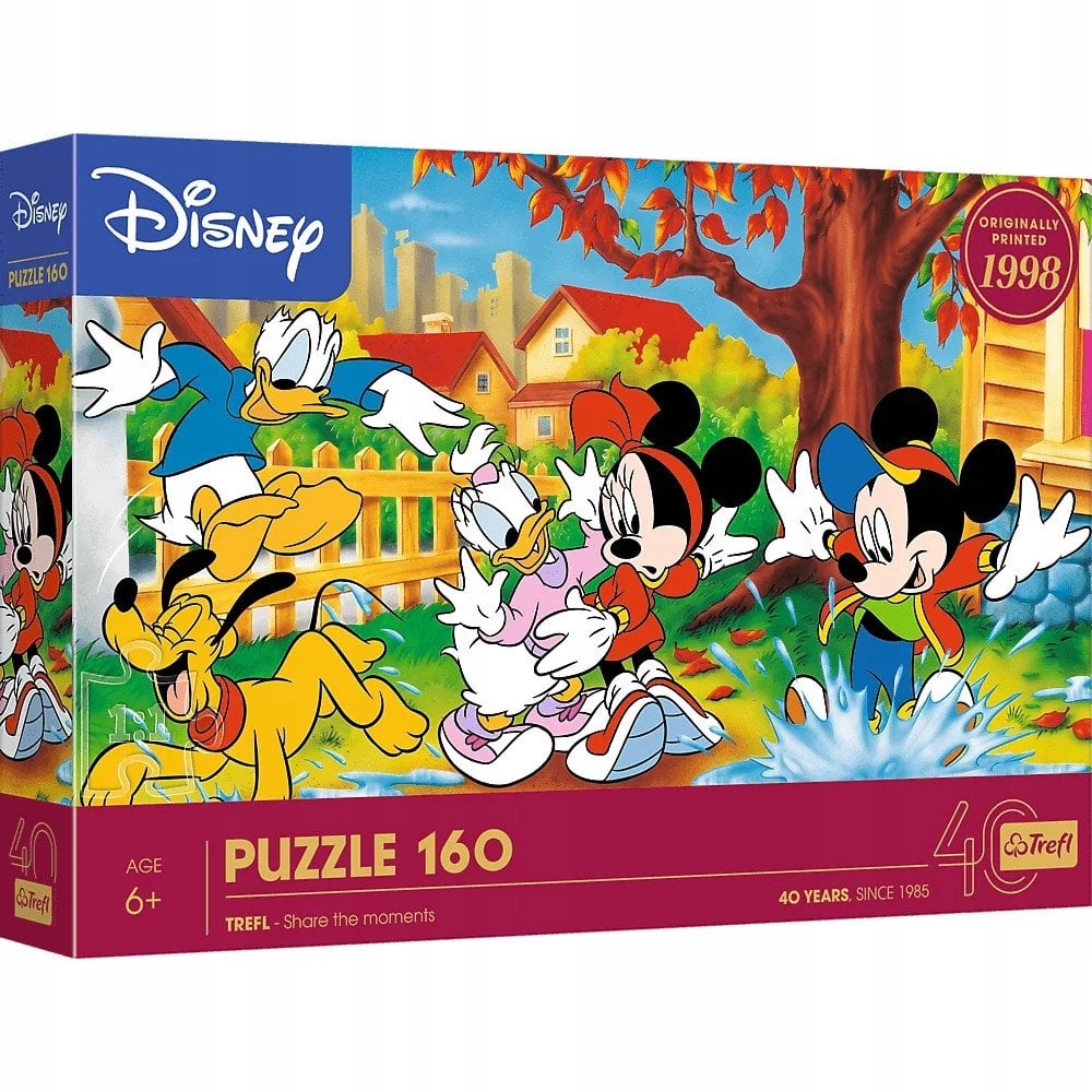 Trefl Puzzle Disney - 40-lecie Trefl - Zabawa w kałużach 160 elementów (40055)