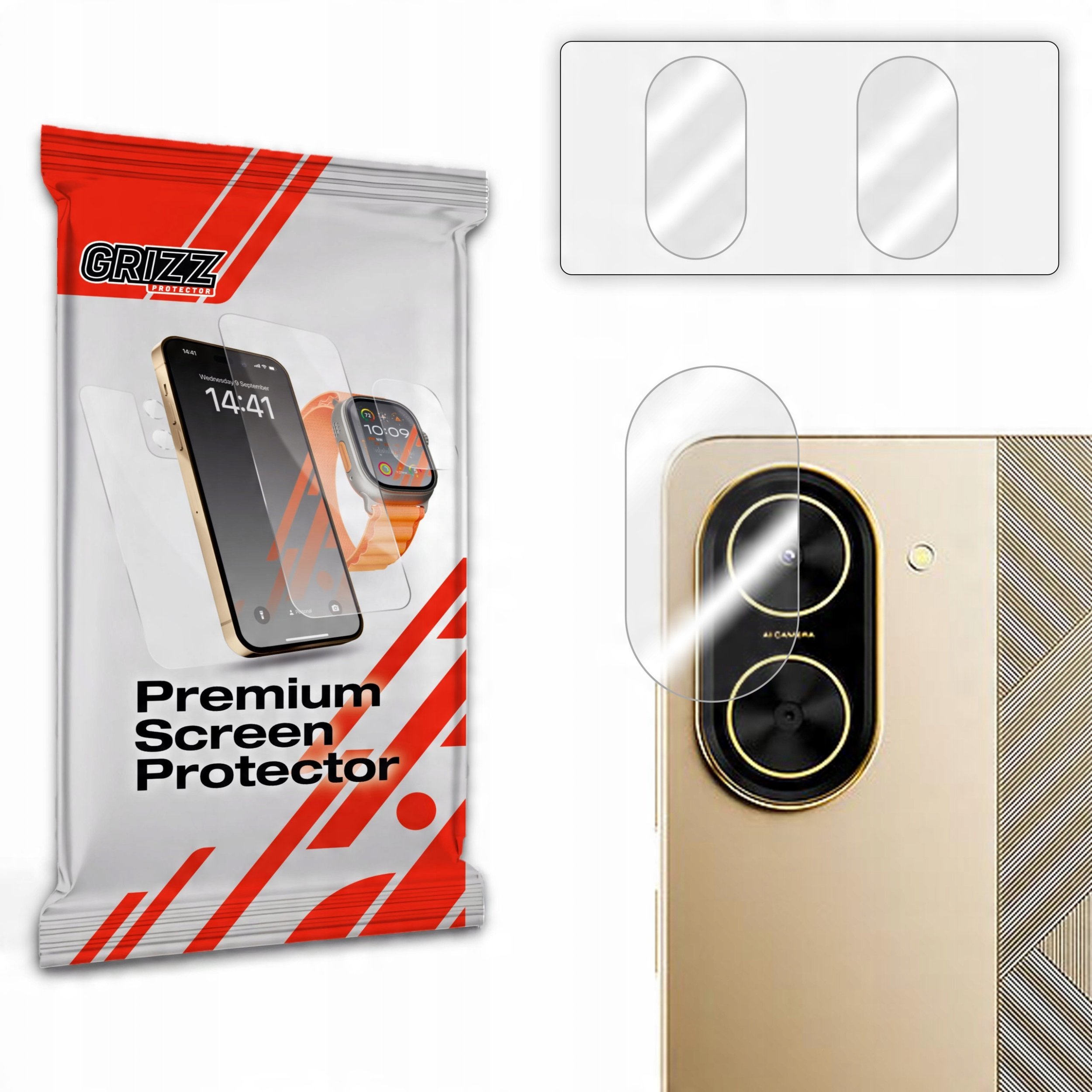 Szkło na aparat GrizzGlass HybridGlass Camera do Xiaomi Poco C71