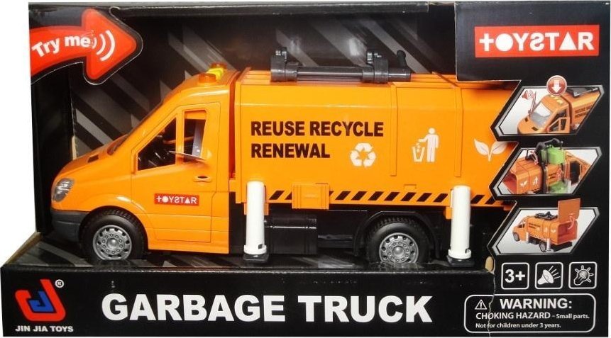 Śmieciarka ze światłem i dźwiękiem