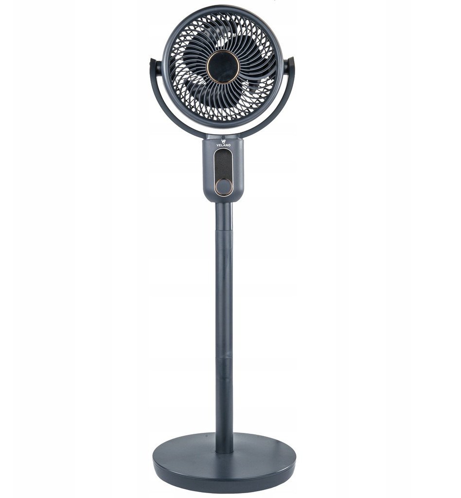 WENTYLATOR PODŁOGOWY WIATRAK STOJĄCY OSCYLACJA 4D REGULACJA LCD PILOT 50W