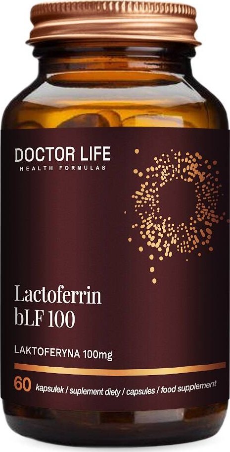 Doctor Life Lactoferrin bLF100 Laktoferyna 100mg suplement diety 60 kapsułek