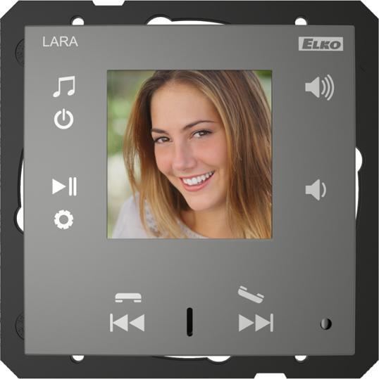 ELKO EP Wideodomofon intercom LARA-IC/IS grafit, design LOGUS90, EFAPEL, ELKOEP, iNELS, TIS, IS, AQUARELLA