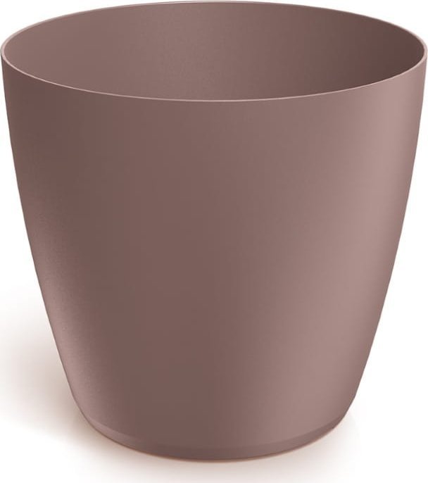 Doniczka brudny róż matowa plastikowa 23,8x21,5 cm marsala osłonka Mate