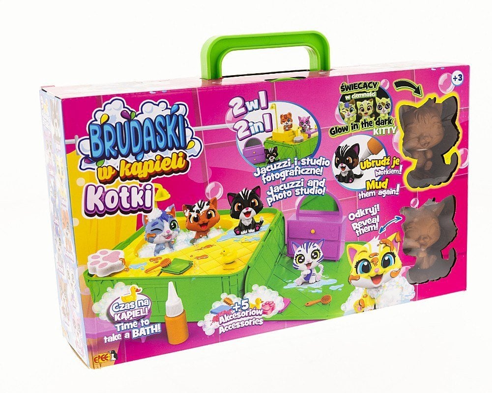 Figurka MGA Figurki Brudaski w kąpieli Kotki Zestaw Jacuzzi