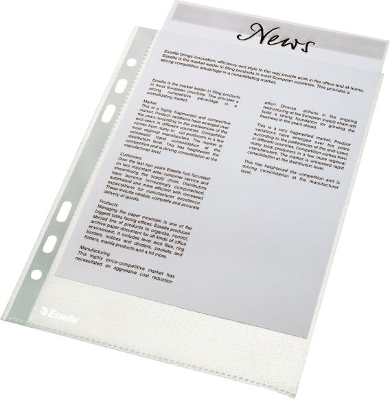 Esselte Koszulka na dokumenty groszkowa, 100 szt. A5 43 mic (10K014D)