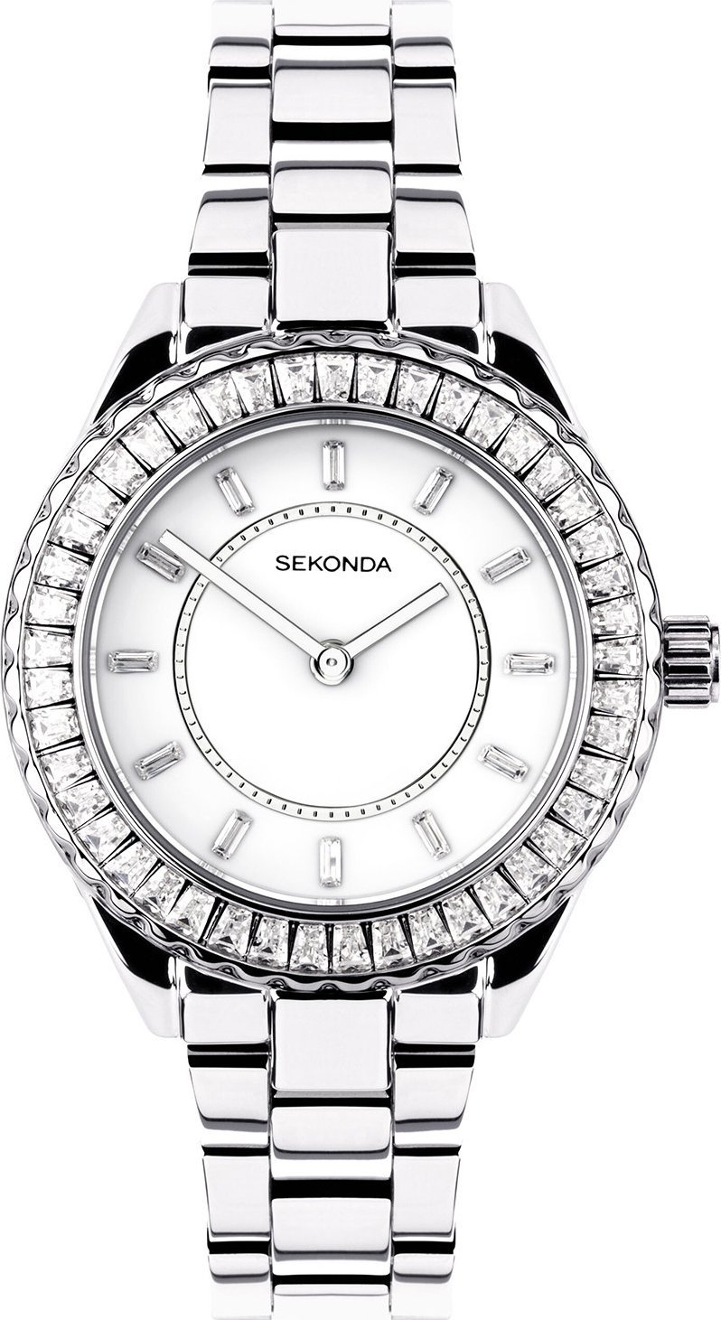 Zegarek Sekonda Zegarek damski Sekonda 40670 CYRKONIE srebrny