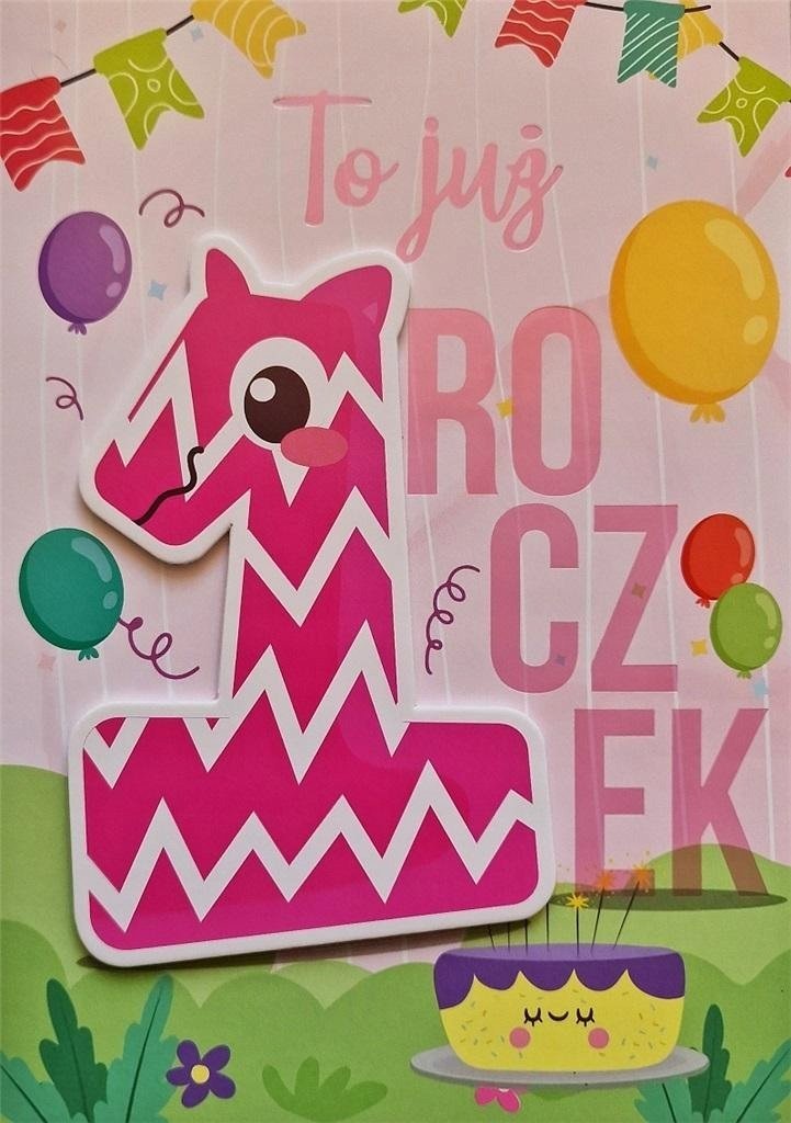 Yeku Karnet Roczek dziewczynka