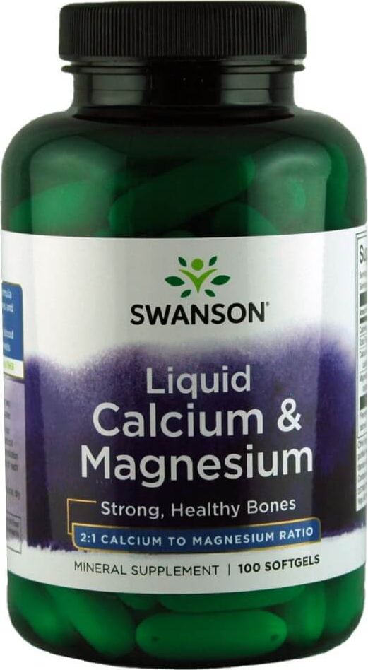 Swanson Swanson Liquid Calcium Magnesium 100 softgels