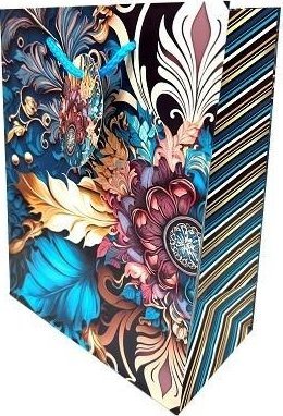 Torebka ozdobna matowa 18x23x10cm vintage GB23127