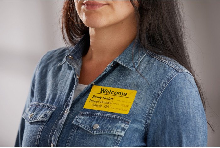 DYMO COLOURED LABELS 54 X 101 MM 220 PCS BLACK YELLOW