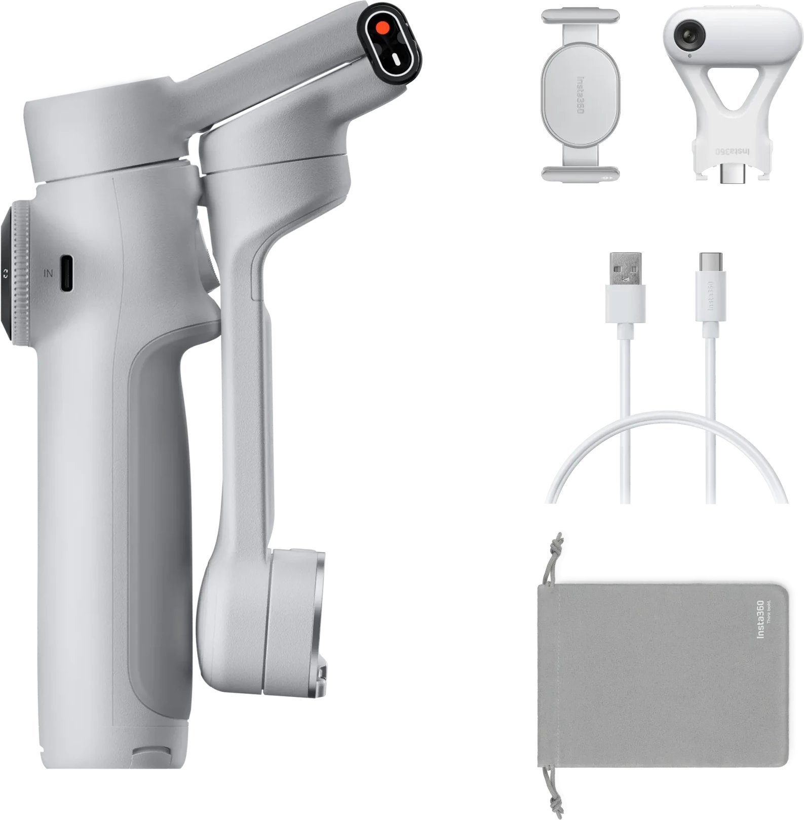 Insta360 Flow 2 AI Tracker Bundle/ Stone Gray