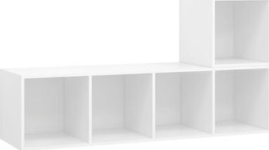 vidaXL 2-cz. zestaw szafek TV, biały, płyta wiórowa