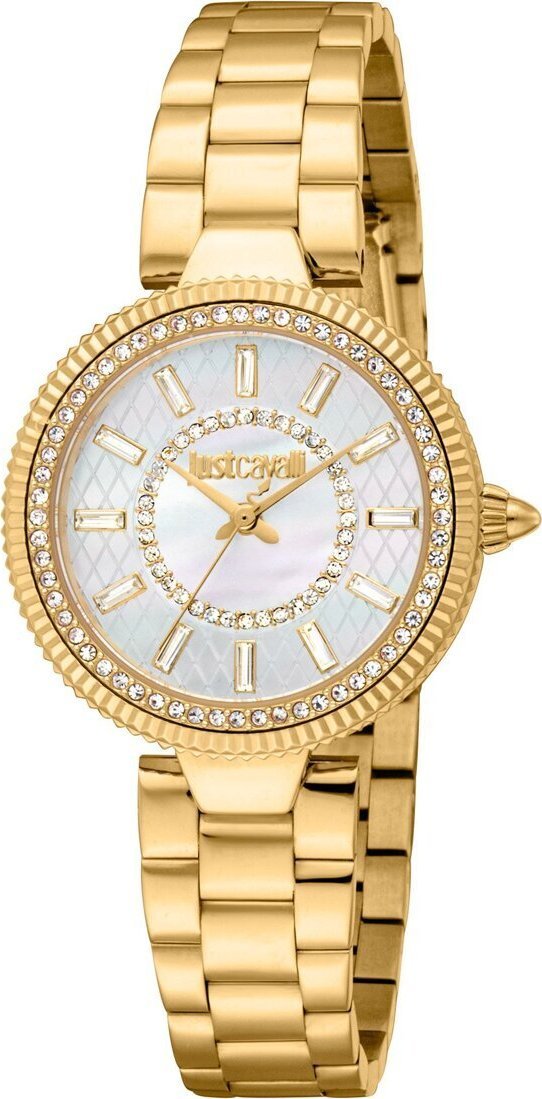 Zegarek Just Cavalli Zegarek marki Just Cavalli model JC1L308M kolor Zółty. Akcesoria damski. Sezon: Cały rok NoSize