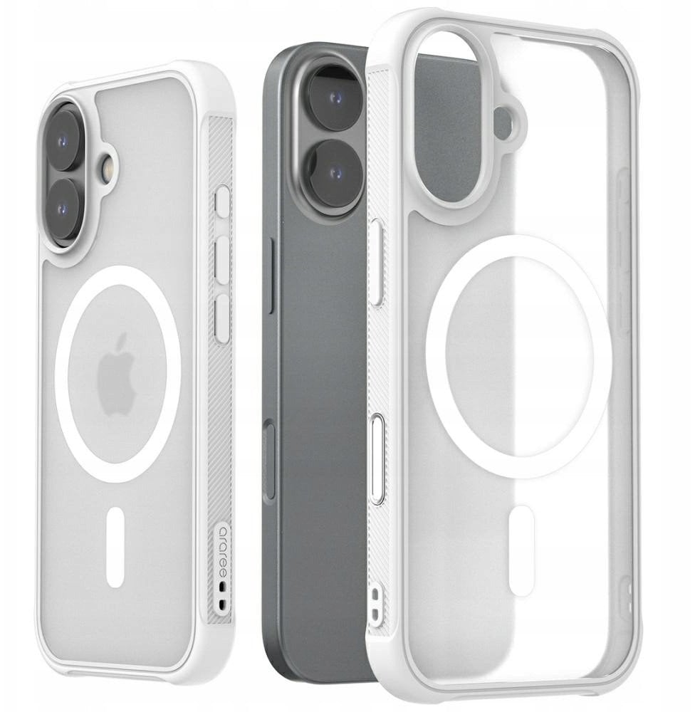 Araree Duple M Armor MagSafe Case for iPhone 17 White