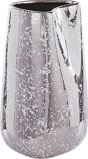 Wazon dekoracyjny ceramiczny 27 cm srebrny CIRTA!